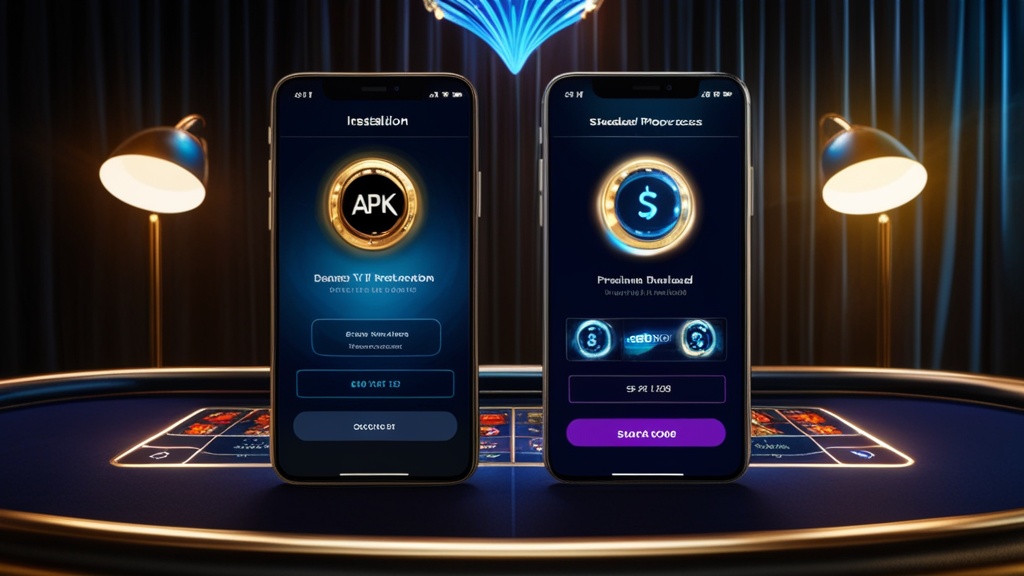 Dwa telefony porównujące plik APK i zwykłe pobieranie aplikacji